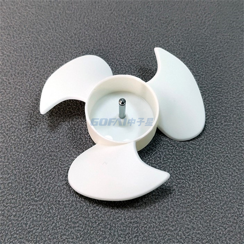 Pale de ventilateur modèle OEM pour utilisation de ventilateur (12 '', 16 '') 3 pales en plastique blanc couleur transparente