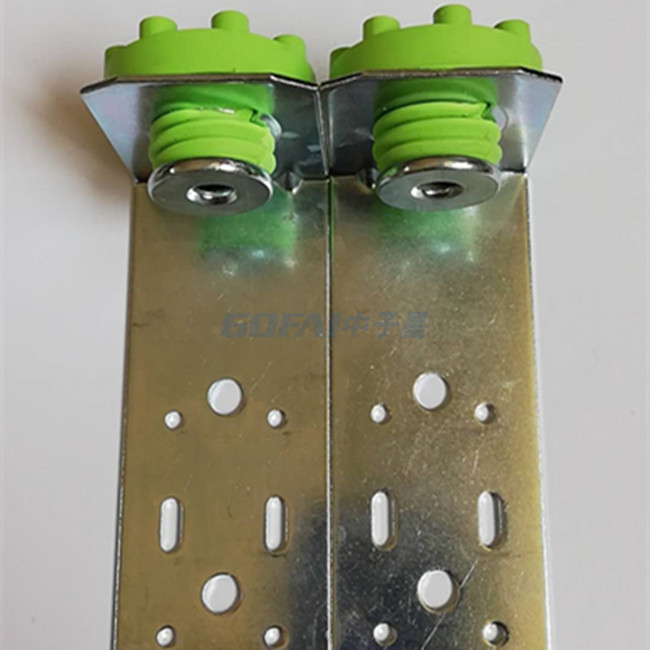 Pince à cravate personnalisée à profil bas RSIC-1 en caoutchouc naturel de haute qualité sur mesure