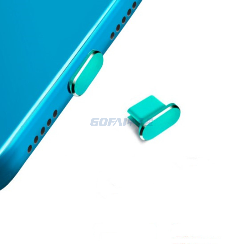 Bouchon anti-poussière en métal accessoires de téléphone Port de charge prise pour écouteurs 3.5 pour Xiaomi Samsung S8 S9 Micro Type C pour IPhone X 8 7 Plus 6